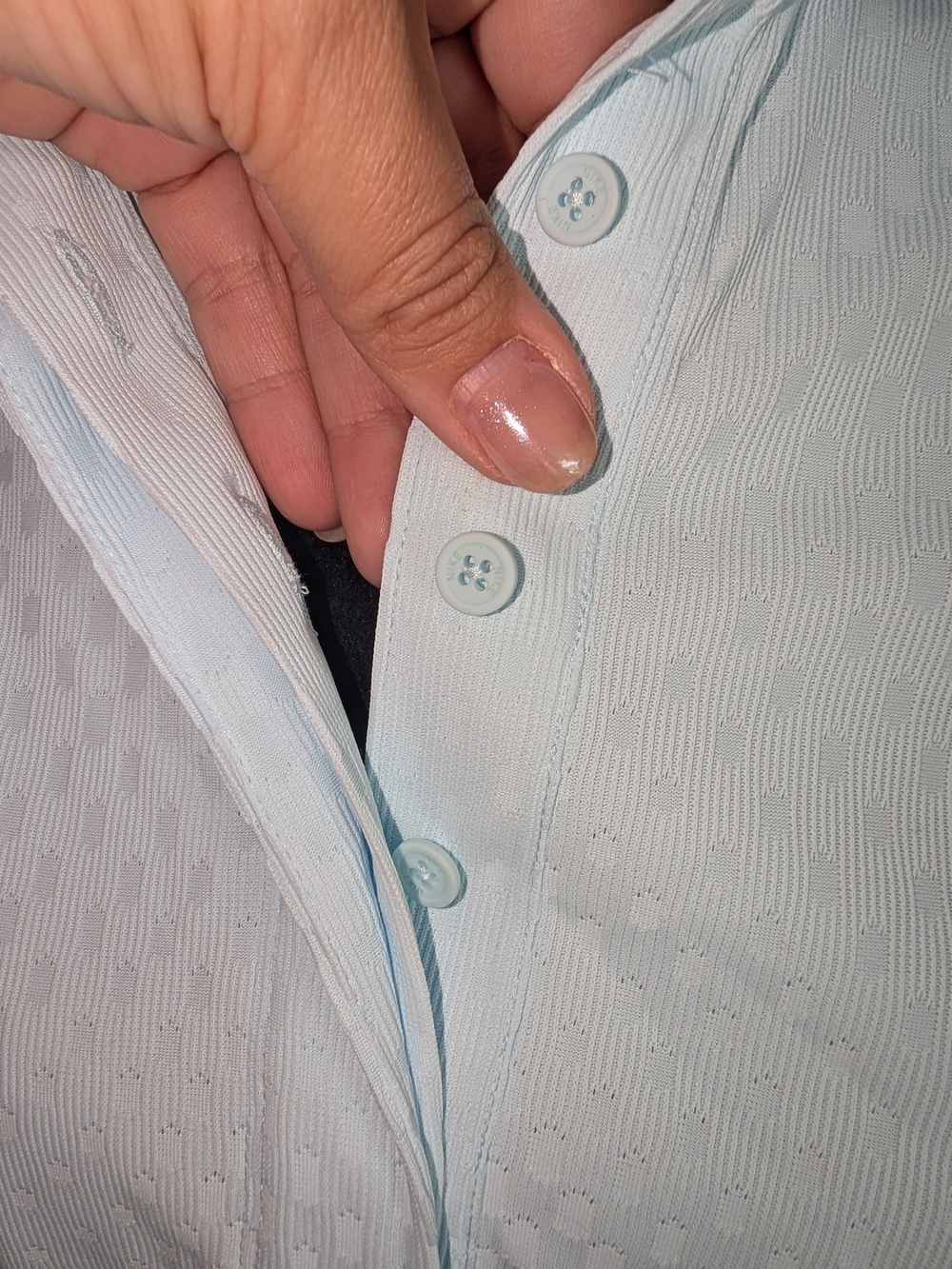 NWT Women's Nike Light Blue Sleeveless Polo Tank Top - Picture 3 of 4